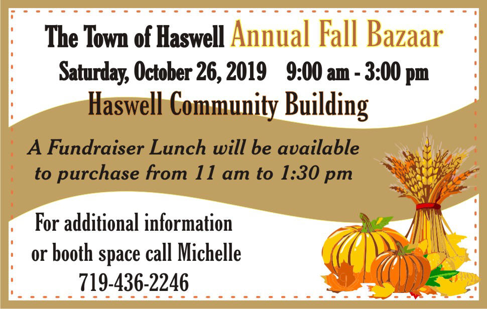 Town of Haswell Annual Fall Bazaar