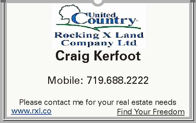 United Country Rocking X Land Company Ltd. Craig Kerfoot